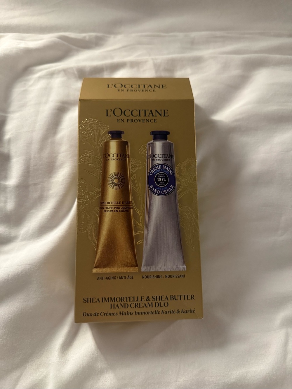 L'OCCITANE Gold & Silver Hand Cream Duo